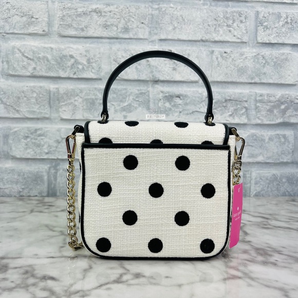 Kate Spade Natalia Square Embroidered Polka Dot Crossbody Handbag - Picture 3 of 10